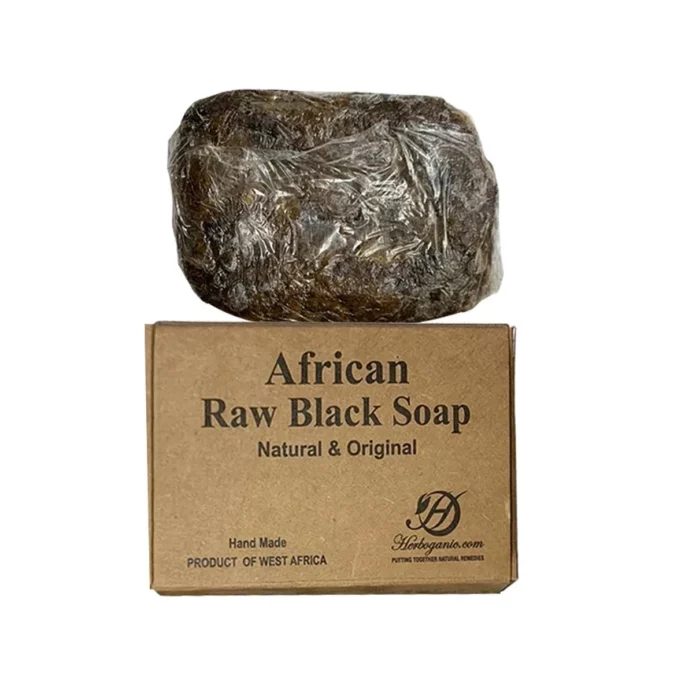 African Black Soap Raw Cake - 6oz