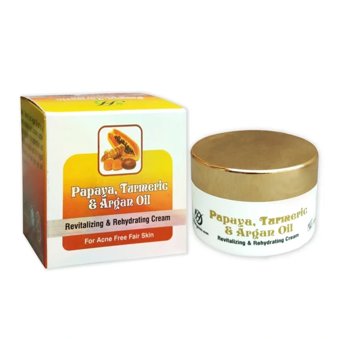 Papaya, Turmeric & Argan Oil Revitalizing & Rehydrating Cream - 50g