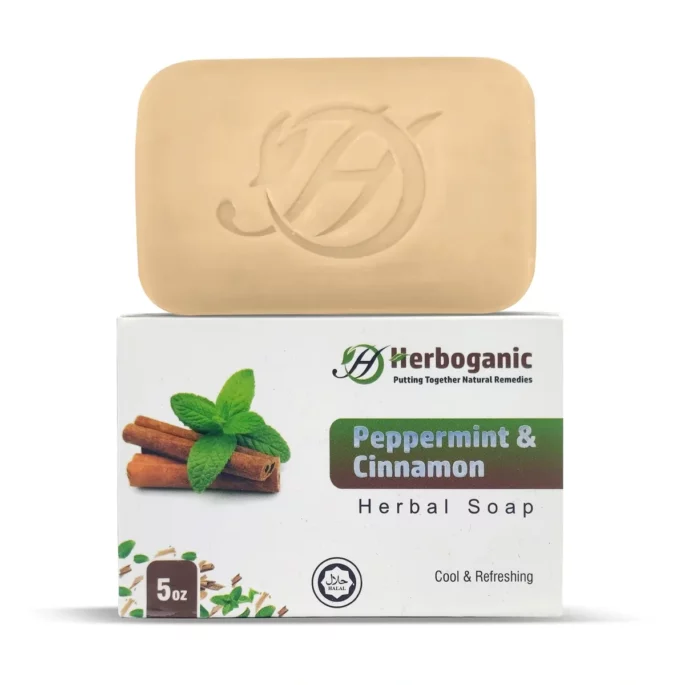 Peppermint & Cinnamon Herbal Soap - 5oz